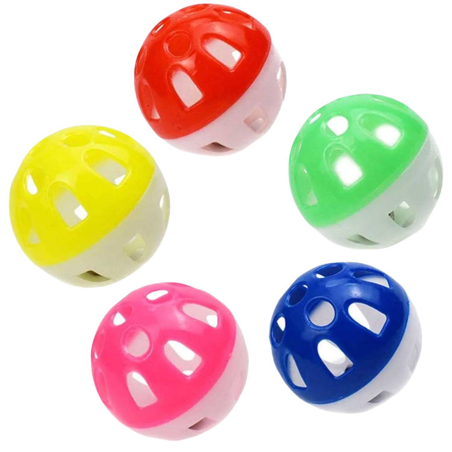 10 balles à grelot colorées pour chat (aléatoires) DtopbuyAge - Image 1