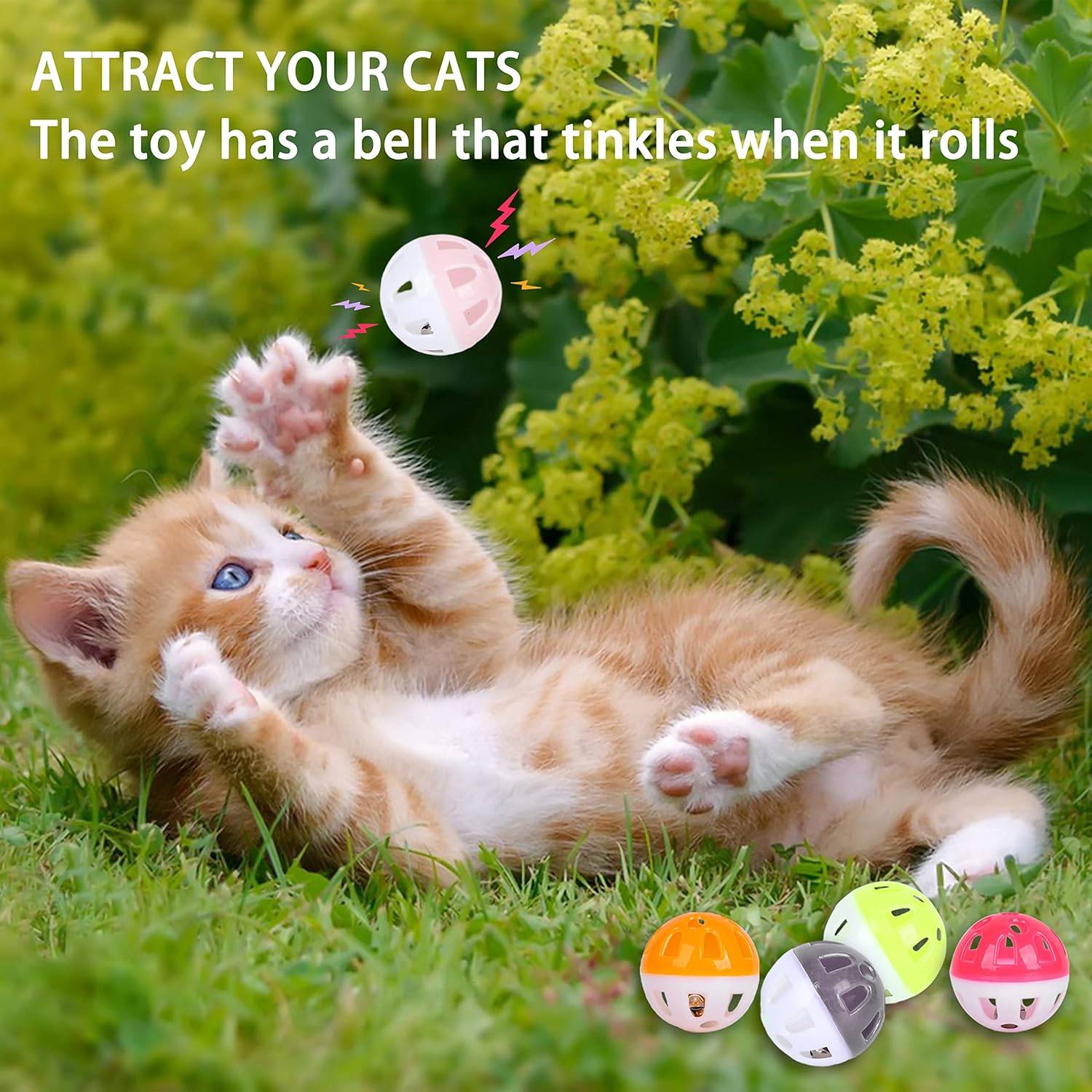 10 balles à grelot colorées pour chat (aléatoires) DtopbuyAge - Image 5