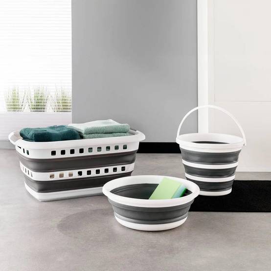 Bassine Pliable 9L "Klane" 37cm Gris - Image 3