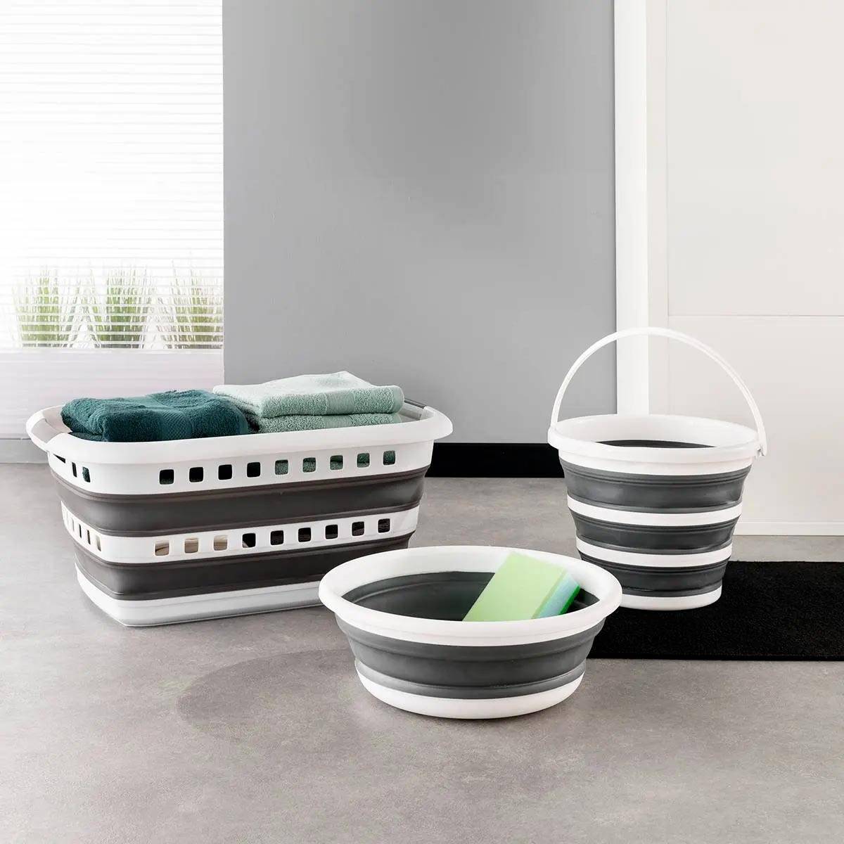 Bassine Pliable 9L "Klane" 37cm Gris - Image 3