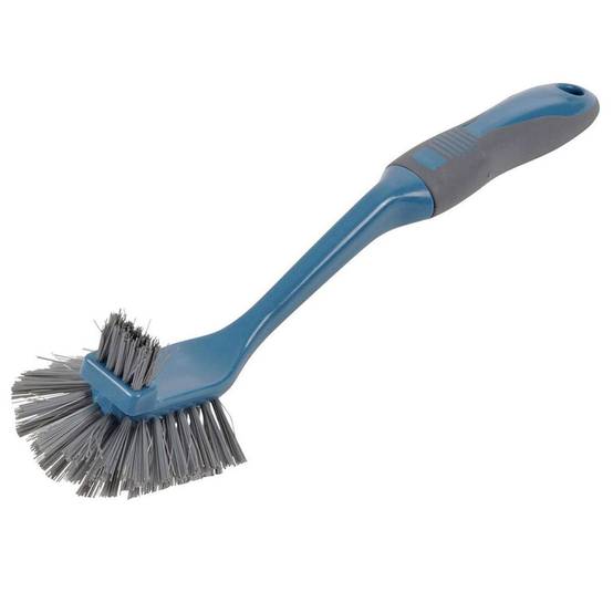 Brosse Vaisselle "Grattoir" 30cm Anthracite & Bleu