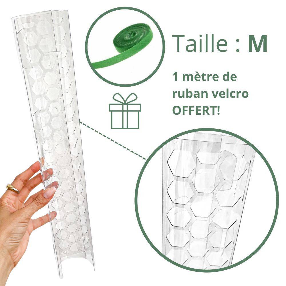 Tuteur pour plantes grimpantes transparent - Pack x3 + velcro offert - Taille XS (Monstera, Pothos) - Image 7
