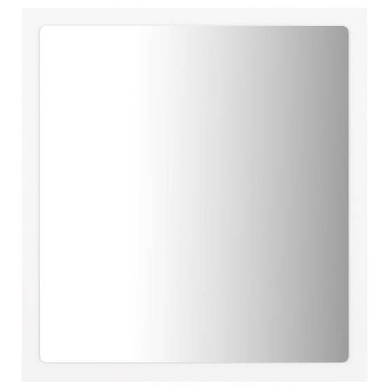 Miroir à led de salle de bain 40 x 8,5 x 37 cm acrylique blanc - Image 2