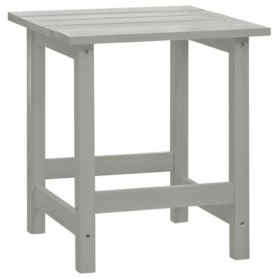 ComfortXL - Fauteuil de Jardin Adirondack Repose-pieds et Table d'appoint Bois Gris – ComfortXL Outdoor Living - Image 4