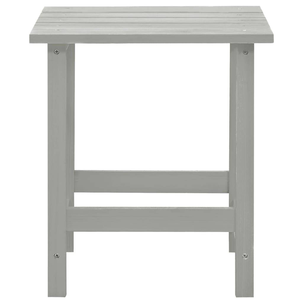ComfortXL - Fauteuil de Jardin Adirondack Repose-pieds et Table d'appoint Bois Gris – ComfortXL Outdoor Living - Image 5