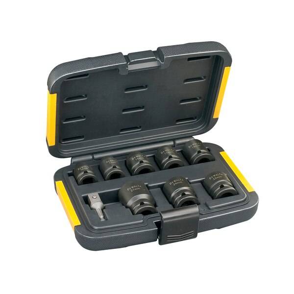 Coffret de 8 douilles à chocs et accessoire 10 à 27mm - DEWALT - DT7507-QZ