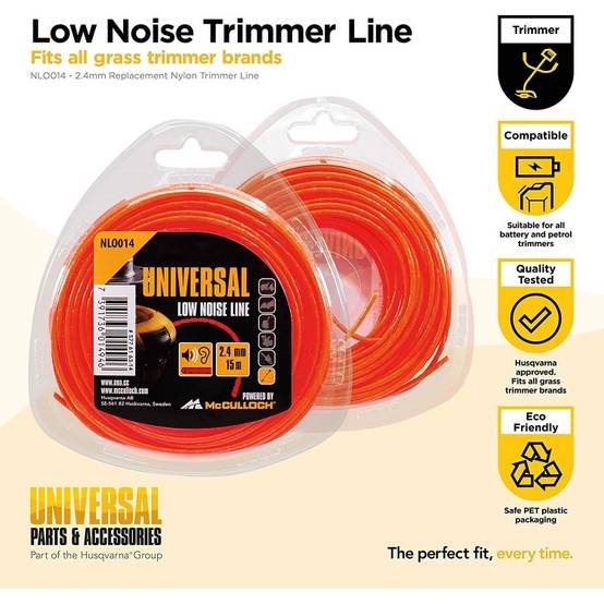 McCulloch - Fil de coupe-herbe en nylon 2.4mm x 15m NLO005 - Image 3
