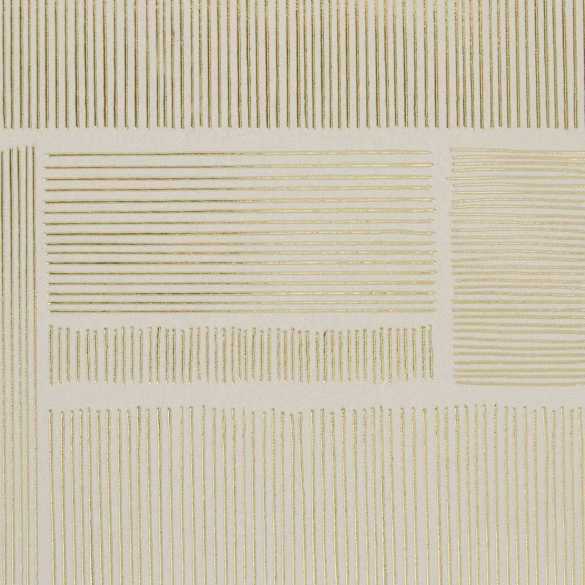 Toile Imprimée Métallisée "Idrissa" 58x58cm Beige - Image 4