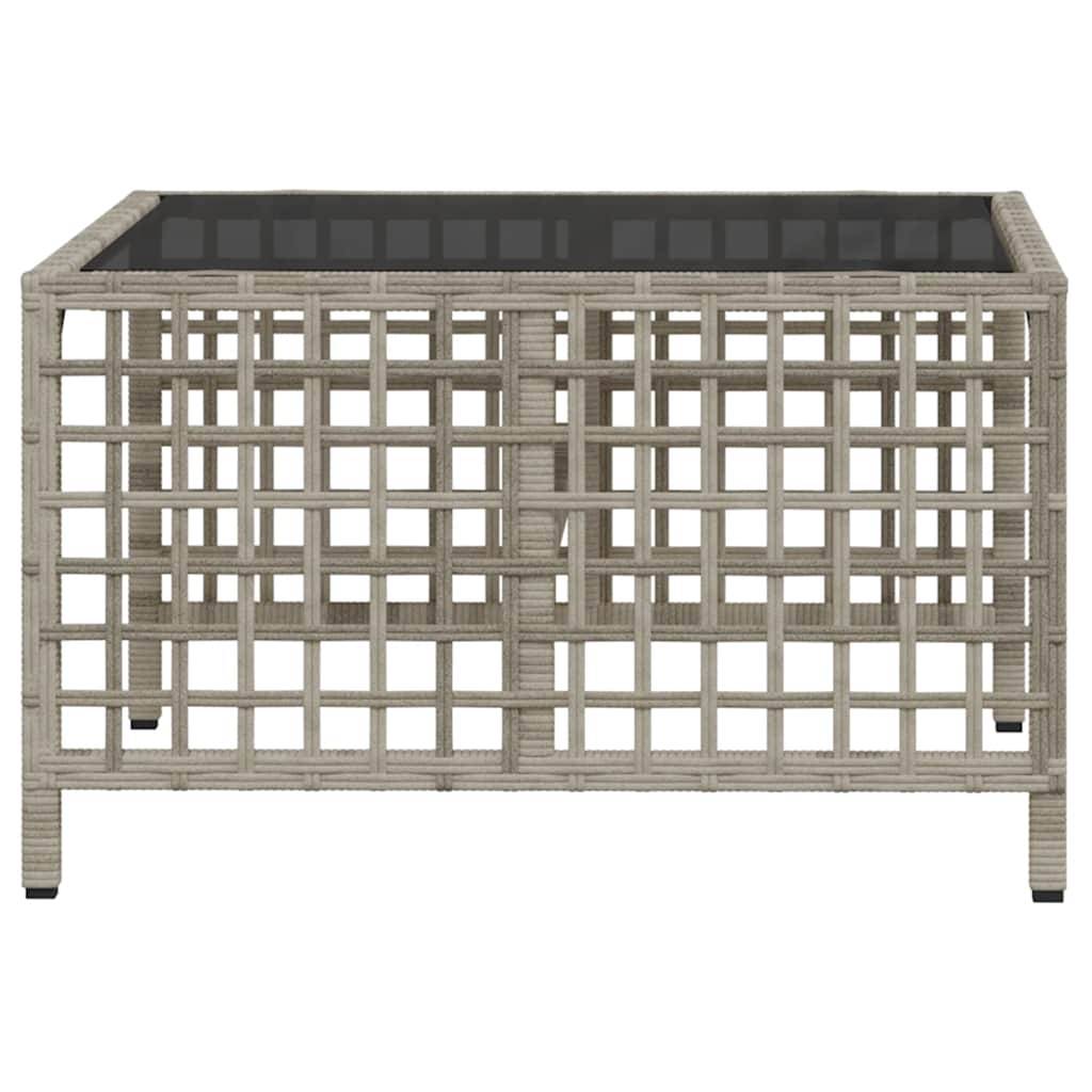 Salon de jardin d'angle avec coussins 3 pcs | Mobilier d'extérieur gris clair rotin Maison Chic - Image 9