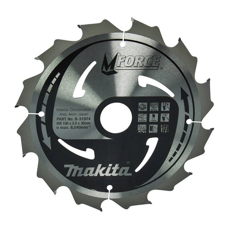 Makita - Lame carbure ''MForce'' MAKITA B-07973 , pour bois, pour scies circulaires, 16 dents, Ø : 210 mm Makita - Image 5