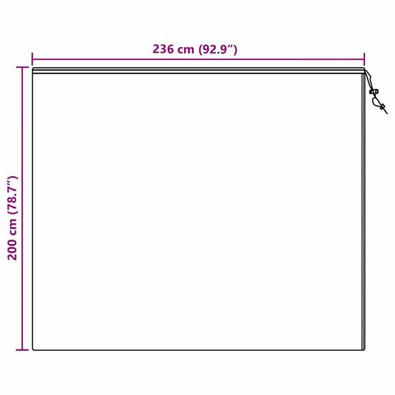 Lot 3 Grandes Housses Hivernage avec Zip et Cordon Tissu Non-Tissé Protection Arbustes Vert 2x2,36m – ComfortXL Outdoor Living - Image 8
