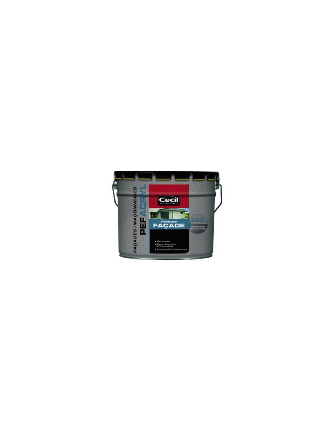 Peinture Façade Acrylique Ton Pierre 10l