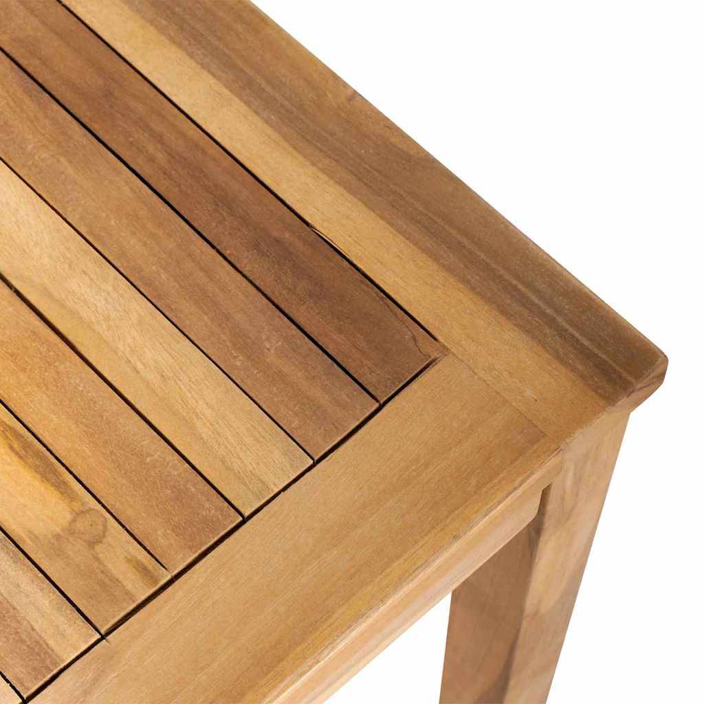 ComfortXL - Ensemble table et bancs de jardin en Teck massif naturel mobilier robuste et élégant pour terrasse Bois naturel – ComfortXL Outdoor Living - Image 9