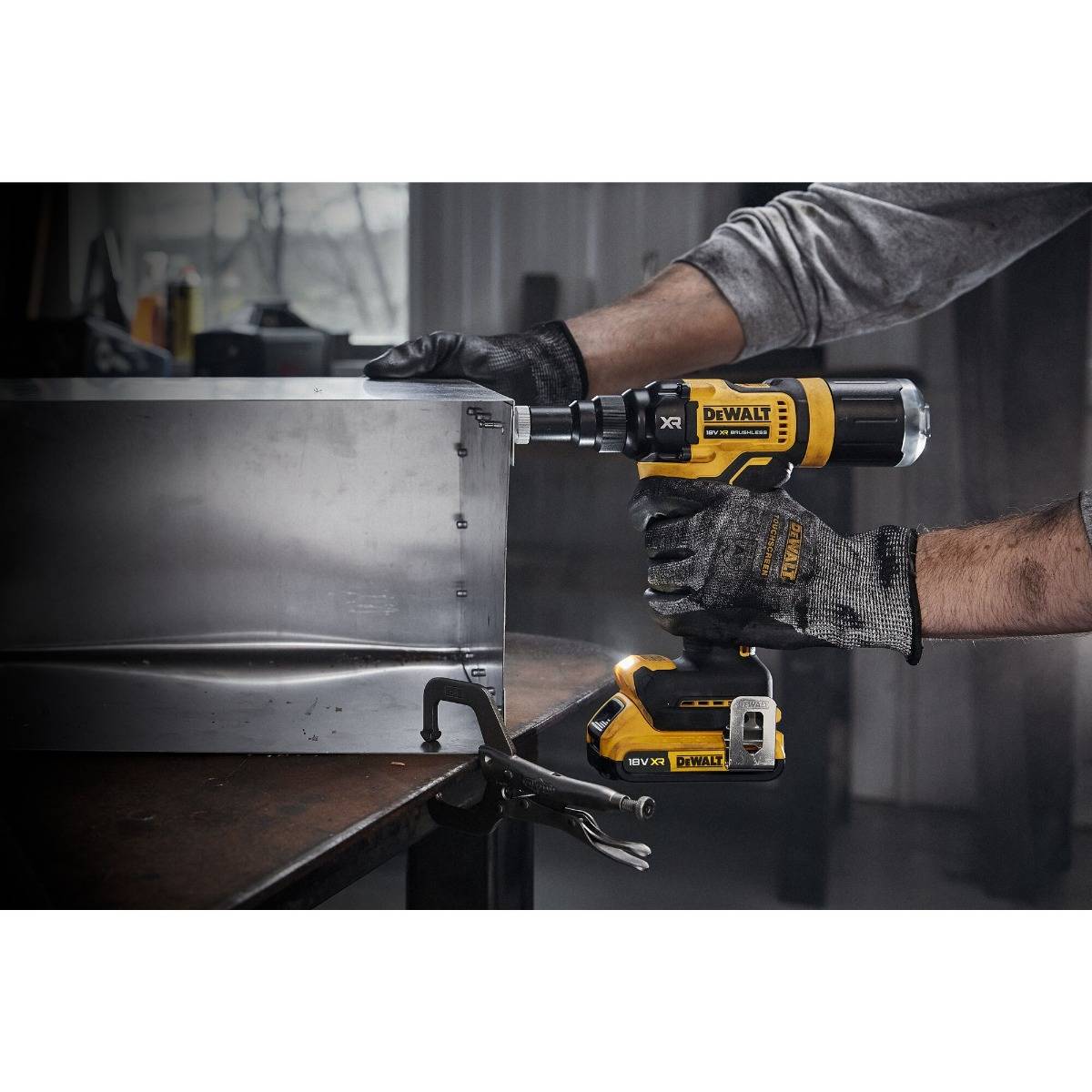 Riveteuse XR 18V Brushless 4,8 mm - DEWALT - Sans batterie, ni chargeur, coffret TSTAK - DCF403D2GT-QW - Image 5