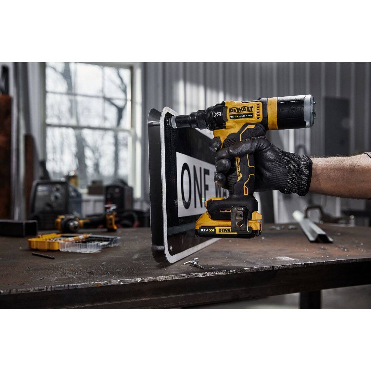Riveteuse XR 18V Brushless 4,8 mm - DEWALT - Sans batterie, ni chargeur, coffret TSTAK - DCF403D2GT-QW - Image 6