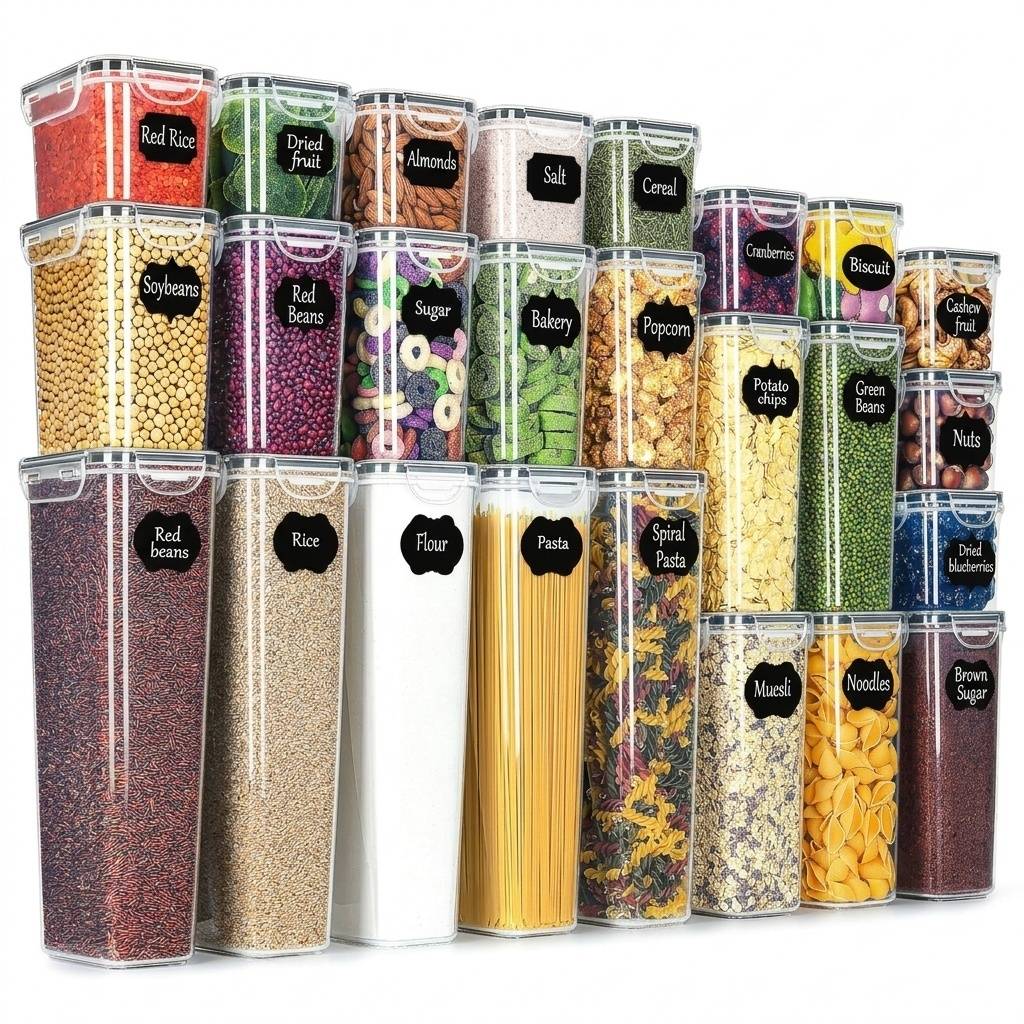 25 pièces, set de rangement emboîtable pour garde-manger - Image 1