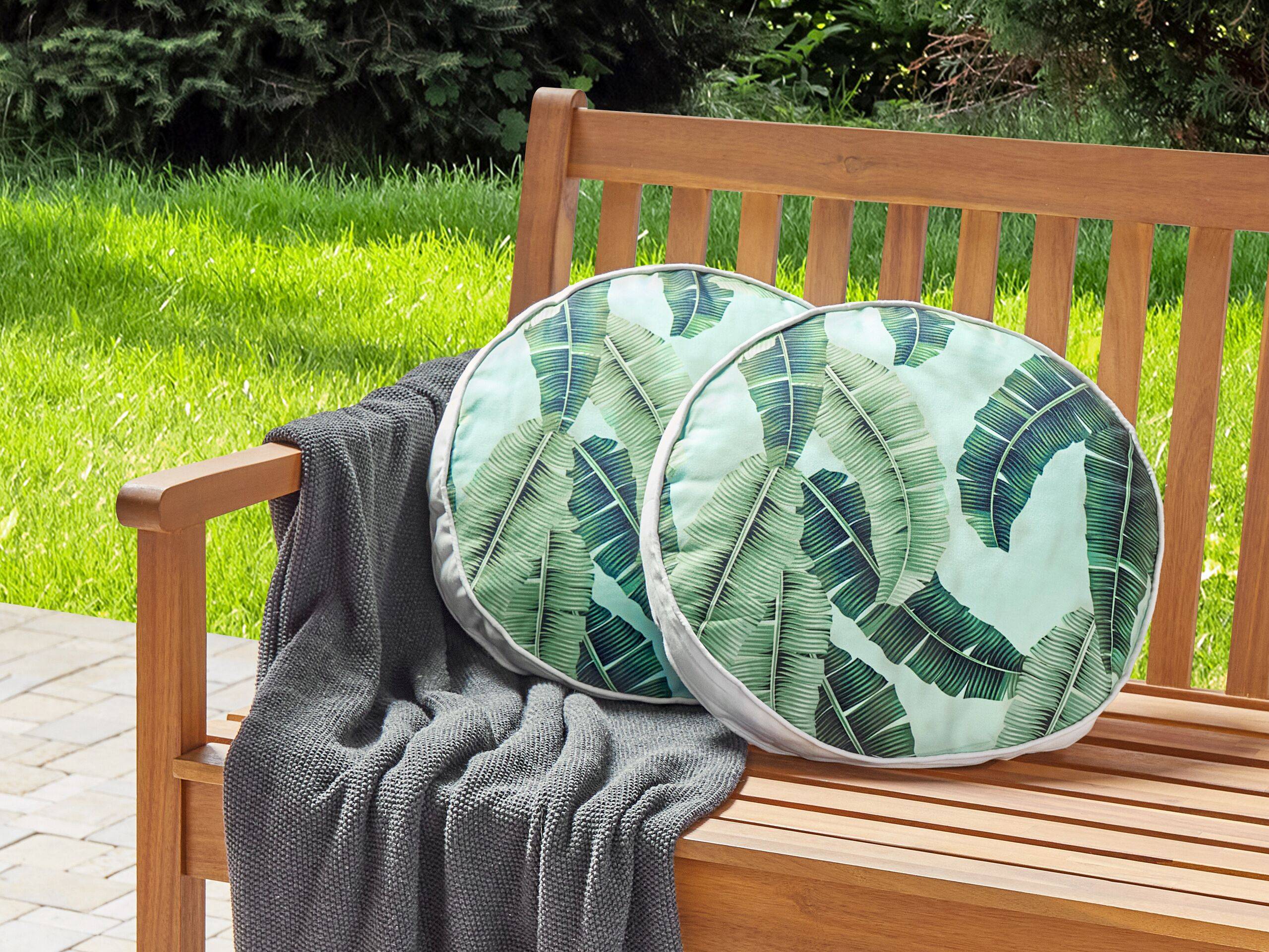 Beliani - Coussin d'extérieur Polyester Vert BOISSANO - Beliani - Image 1