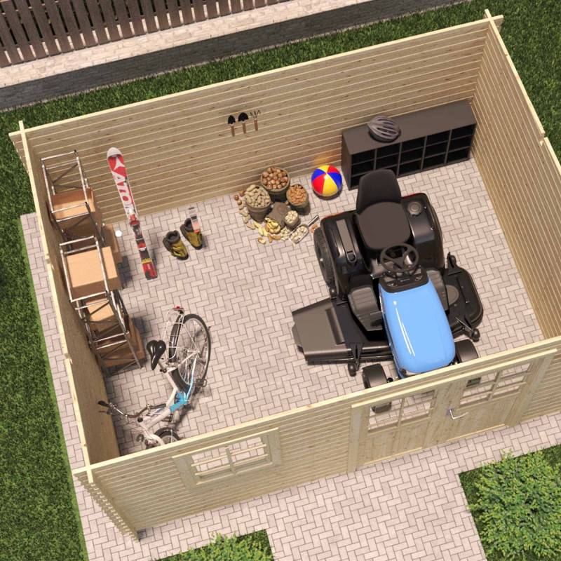 Cerland - ABRI JARDIN BOIS 8,4 M² MODERNE - Image 3