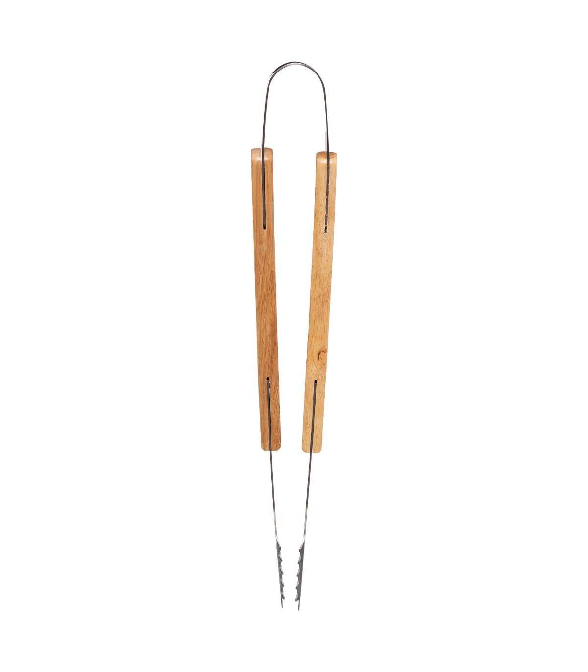 Set de 3 ustensiles pour Barbecue en Inox et Manche en Bois - Image 3