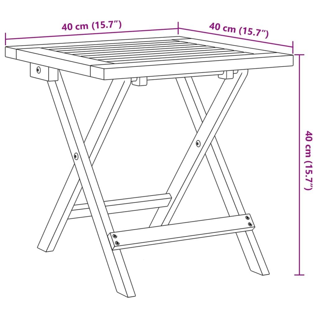 PANGIVO - Chaises pliables de jardin et table rouge en bois massif 55 x 73 x 79 cm - PANGIVO - Image 8