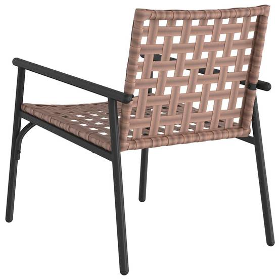 Fauteuils de jardin bas en polyrotin design chic et moderne pour salon d'extérieur Lot de 2 Noir – ComfortXL Outdoor Living - Image 7