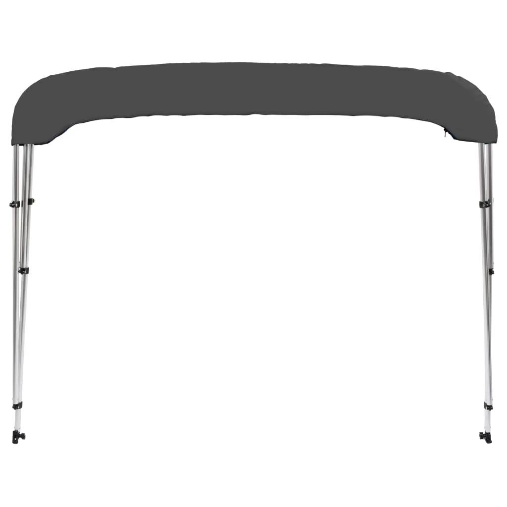 Store banne | Auvent bimini à 3 arceaux Anthracite 183x160x137 cm Maison Chic - Image 6