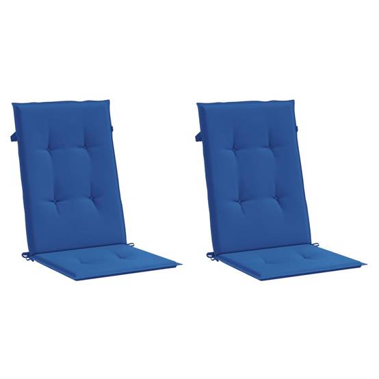 PANGIVO - Coussins de chaise de jardin à dossier haut polyester bleu royal 120 x 50 x 3 cm - PANGIVO - Image 3