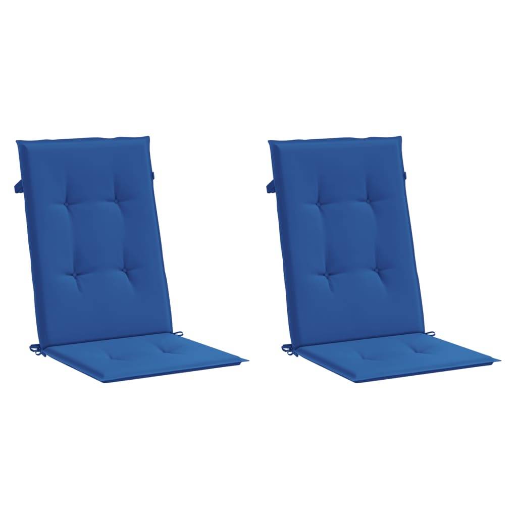 PANGIVO - Coussins de chaise de jardin à dossier haut polyester bleu royal 120 x 50 x 3 cm - PANGIVO - Image 3