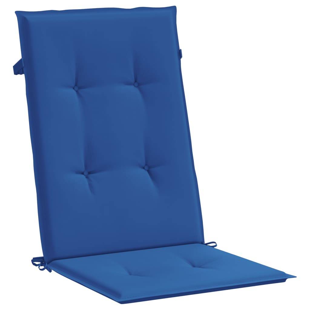 PANGIVO - Coussins de chaise de jardin à dossier haut polyester bleu royal 120 x 50 x 3 cm - PANGIVO - Image 5