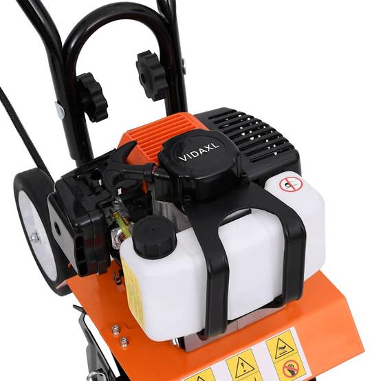 Cultivateur à essence acier noir et orange 80 x 45 x 101 cm - PANGIVO - Image 4