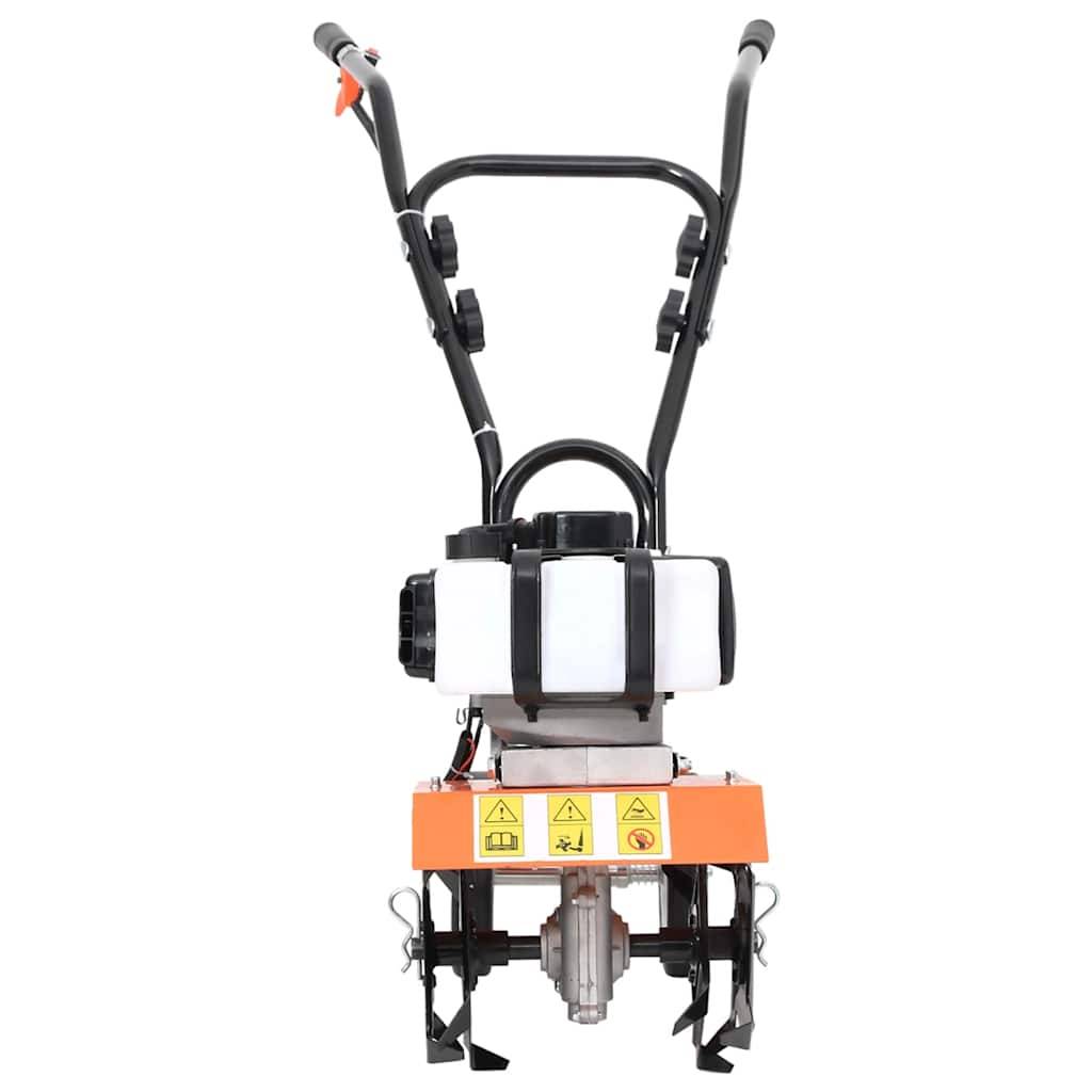 Cultivateur à essence acier noir et orange 80 x 45 x 101 cm - PANGIVO - Image 2