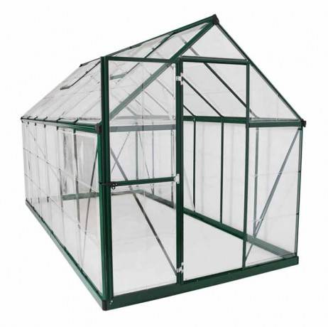 Canopia - Serre de jardin en polycarbonate Harmony 6,84 m², Couleur Argent, Ancrage au sol Oui - Image 3