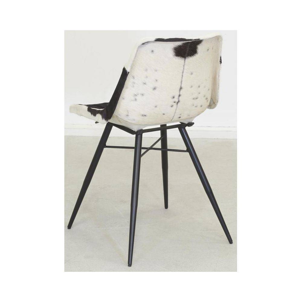 Aubry Gaspard - Chaise en peau de vache véritable - Image 3