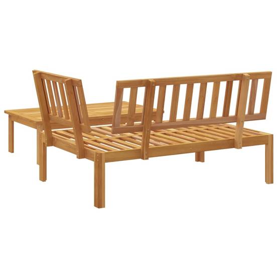 ComfortXL - Salon de Jardin Palette 2 Pièces Bois d'Acacia Massif avec Canapé d'Angle et Table Basse Brun – ComfortXL Outdoor Living - Image 5