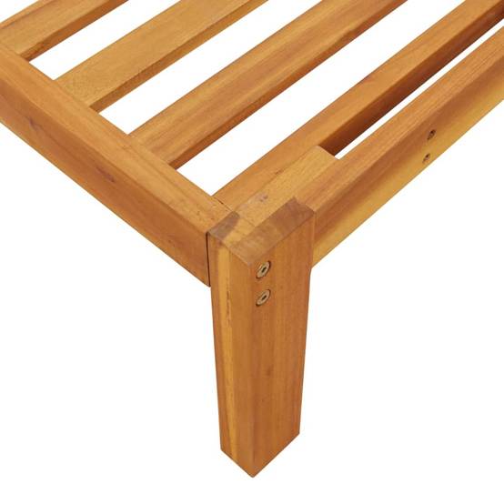 ComfortXL - Salon de Jardin Palette 2 Pièces Bois d'Acacia Massif avec Canapé d'Angle et Table Basse Brun – ComfortXL Outdoor Living - Image 8