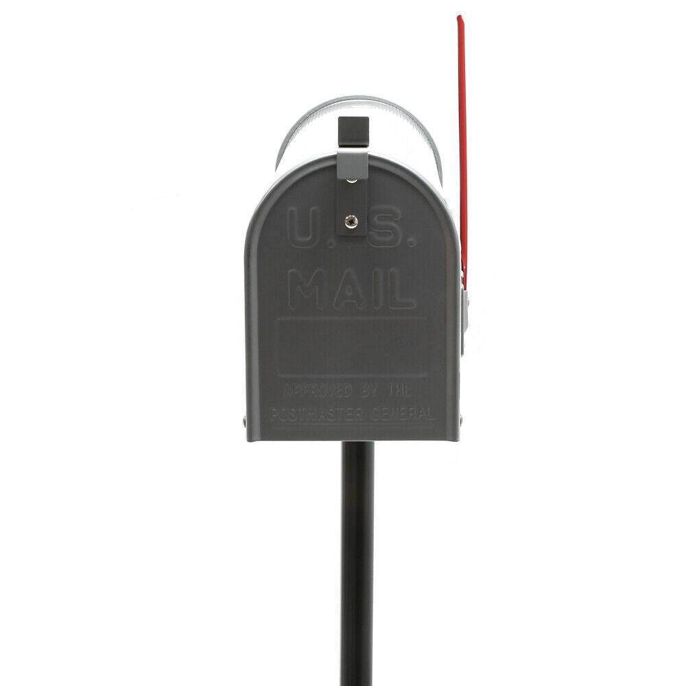 Us mailbox boite aux lettres design américain argenté pied de support courrier - Image 2