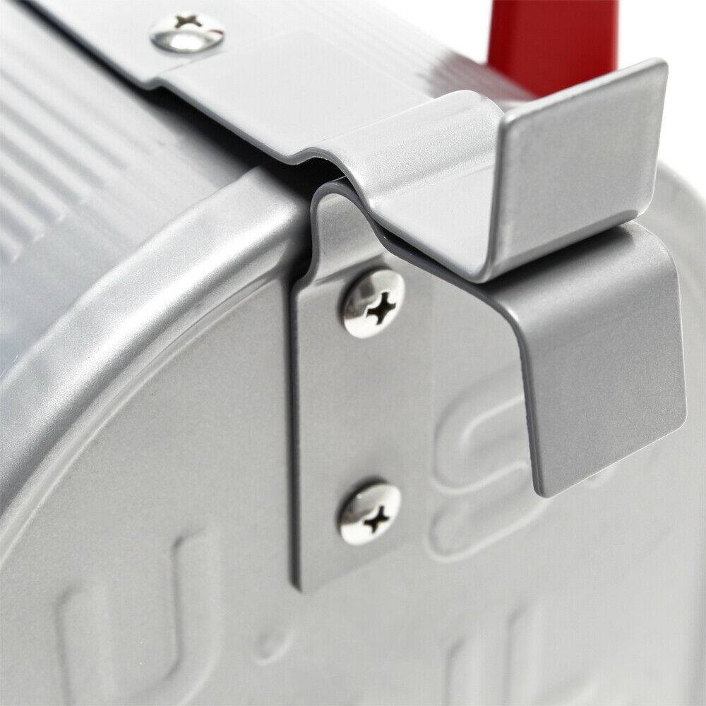 Us mailbox boite aux lettres design américain argenté pied de support courrier - Image 6