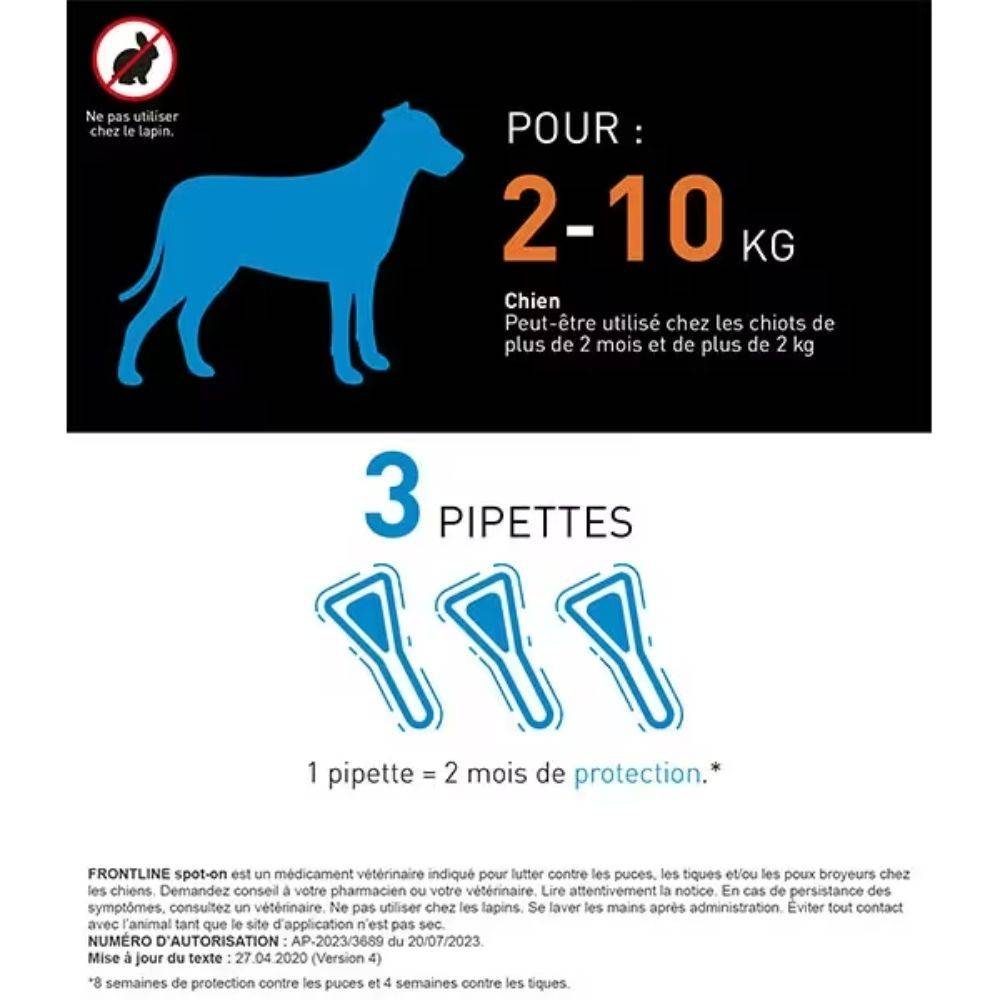 Frontline - Pipettes antiparasitaires chien 20 à 40 kg, 3 x 2,68 ml - FRONTLINE - Image 5