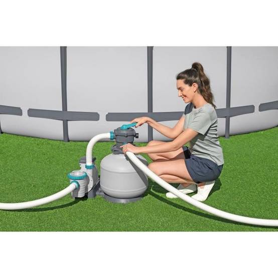 Bestway - Pompe filtrante à sable Bestway 11 355 L/h pour piscine hors sol, vanne 6 positions - BESTWAY - Image 4