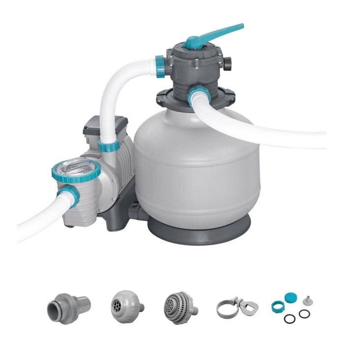 Bestway - Pompe filtrante à sable Bestway 11 355 L/h pour piscine hors sol, vanne 6 positions - BESTWAY - Image 1