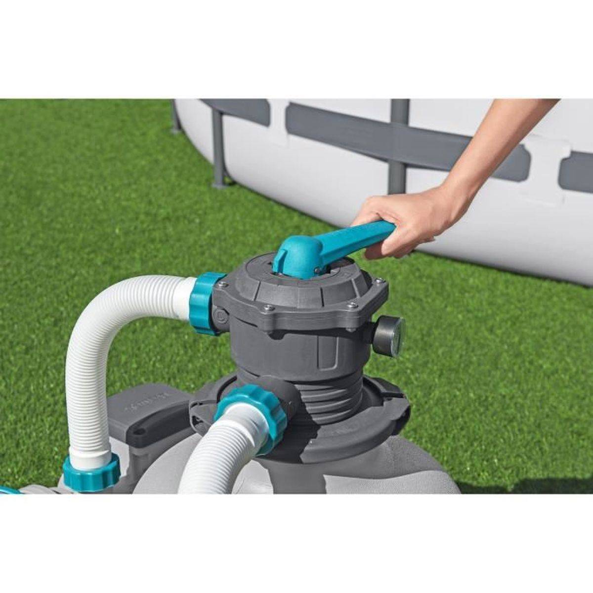 Bestway - Pompe filtrante à sable Bestway 11 355 L/h pour piscine hors sol, vanne 6 positions - BESTWAY - Image 5