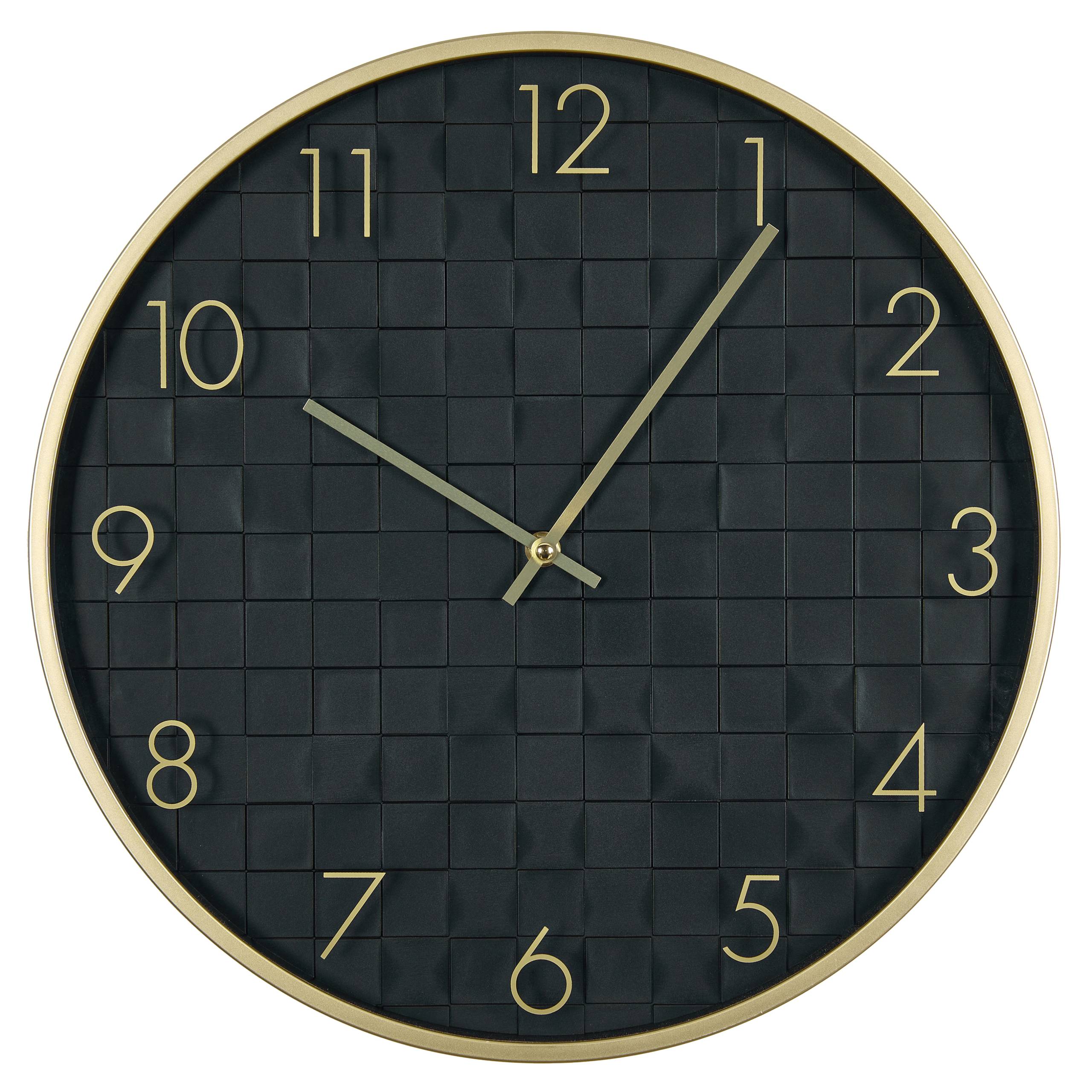 Beliani - Horloge murale Matière synthétique Noir CREUSE - 40x4x40- Beliani - Image 2