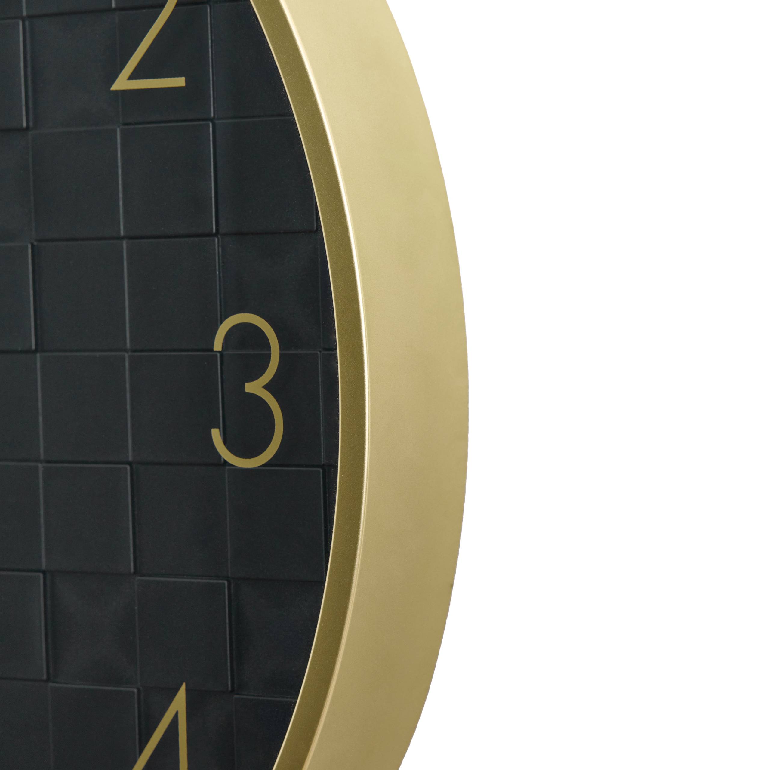 Beliani - Horloge murale Matière synthétique Noir CREUSE - 40x4x40- Beliani - Image 5