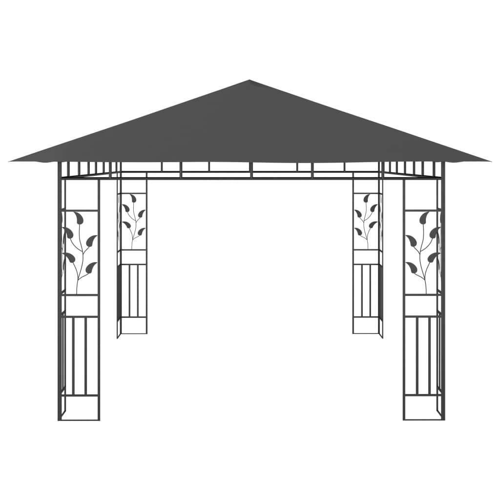 ComfortXL - Tonnelle de Réception Acier avec Moustiquaire Intégrée et Lumières LED Anthracite 4x3 m – ComfortXL Outdoor Living - Image 7
