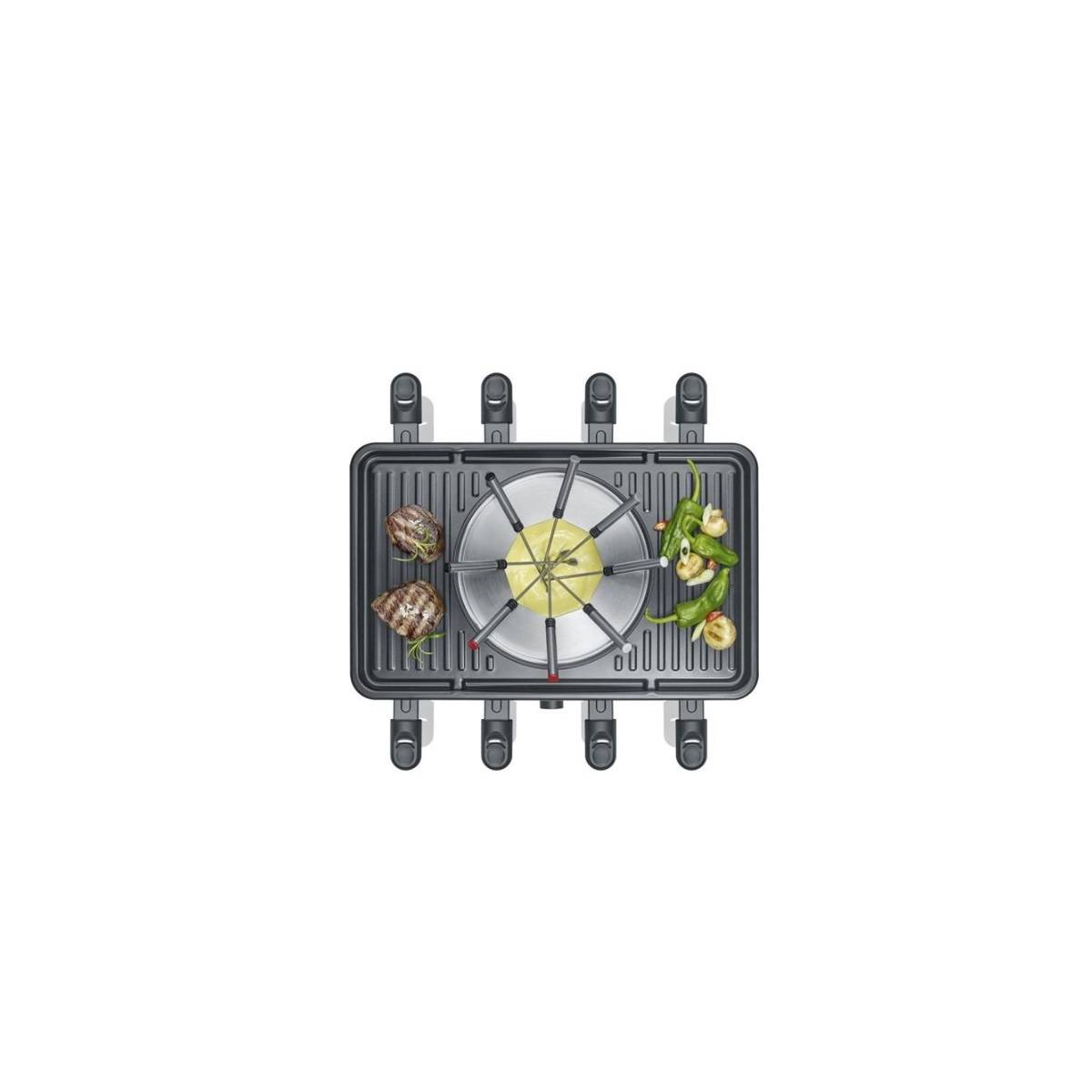 Severin - Appareil a Raclette  et fondue SEVERIN - RG2347 - Jusqu'a 8 personnes - 1400W - Image 4