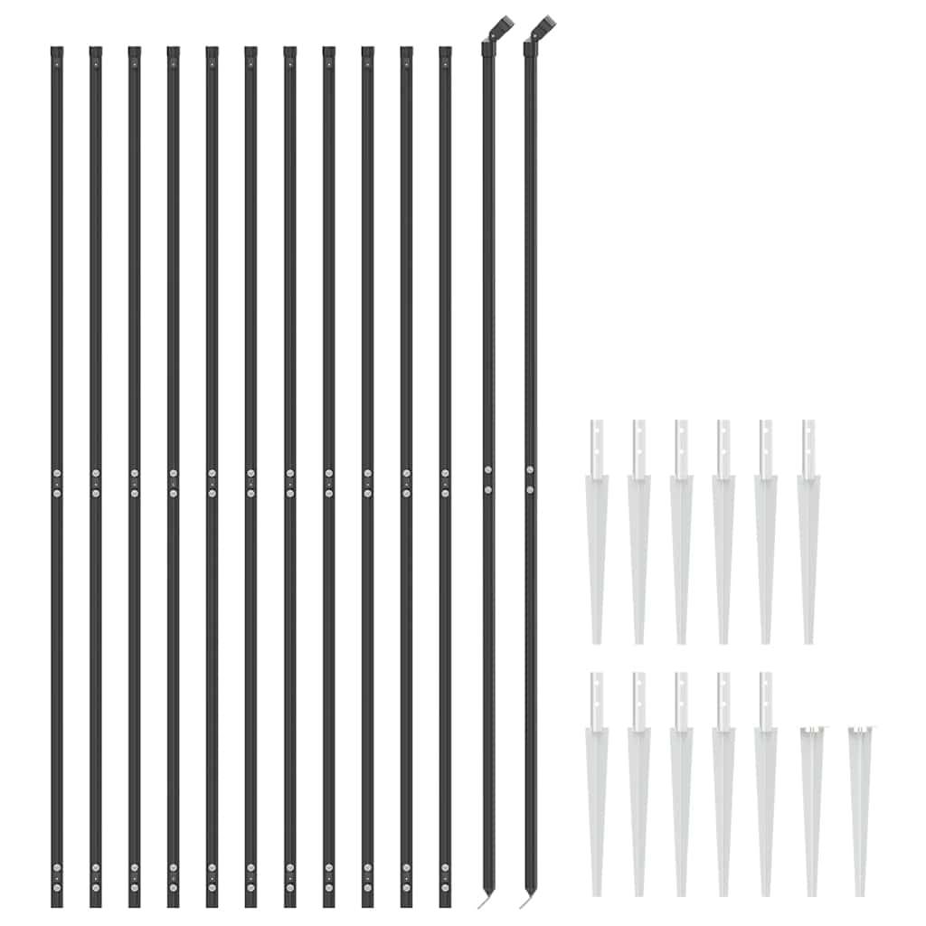 Prolenta Premium - Clotures - palissades  Ario Anthracite  L.  25 X H. 1,6  - P87210A - Image 3