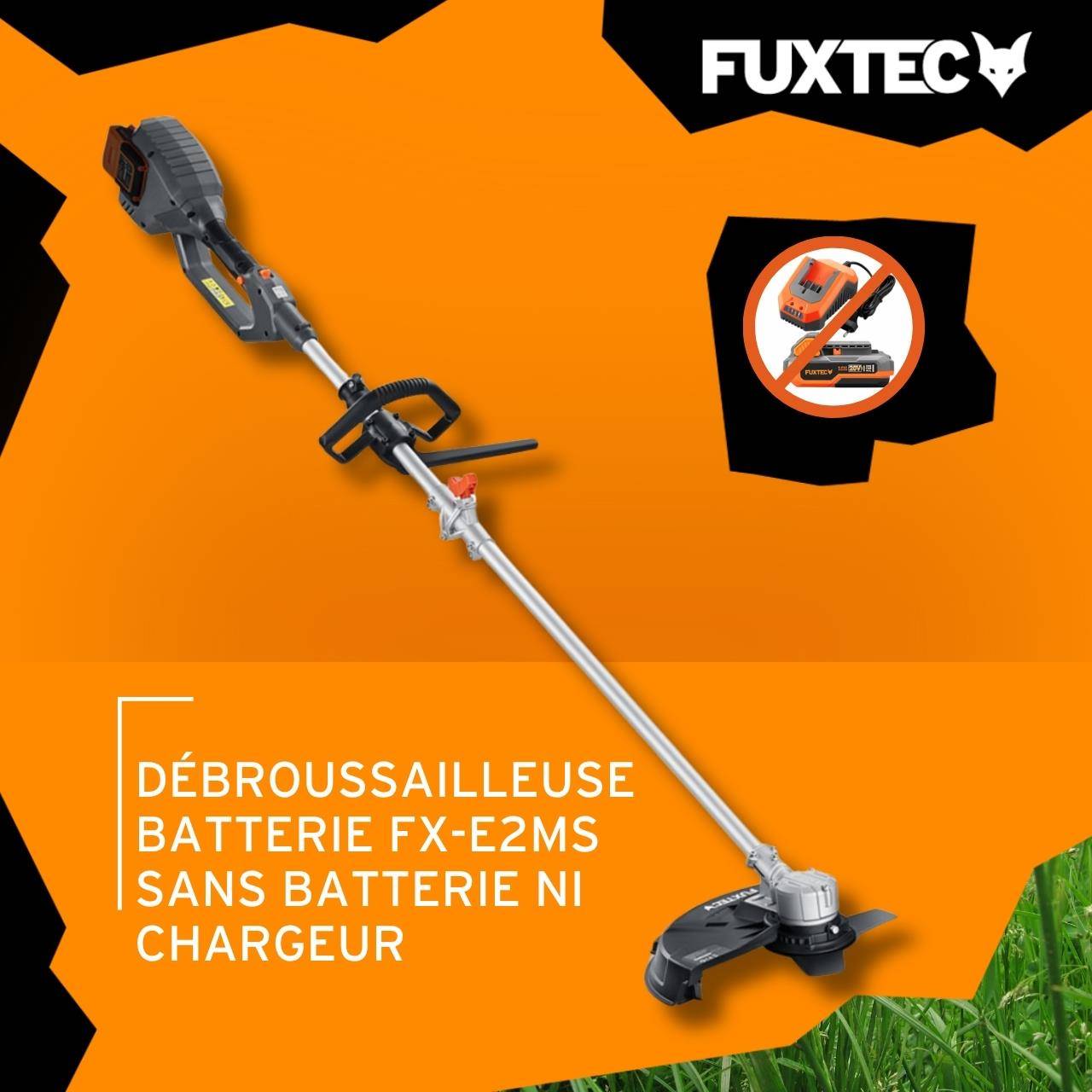 Débroussailleuse sans fil 40V FUXTEC FX-E2MS livrée sans batterie ni chargeur Fil et lame Largeur 25,5 - 35cm - Image 2
