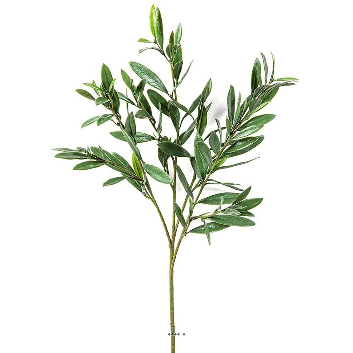 Branche d Olivier artificiel H 67 cm 112 feuilles Plastique anti UV - Image 1