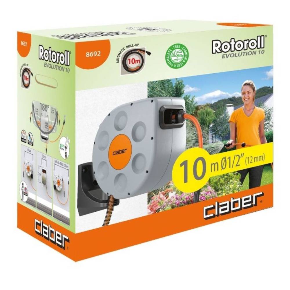 Claber - Dévidoir pour tuyau d'arrosage ROTOROLL EVOLUTION 10 - Image 2