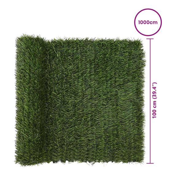 PANGIVO - Clôture artificielle PVC et acier vert clair 1000 x 1 x 100 cm - PANGIVO - Image 6